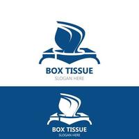 Box Tissue vector icon image design. facial tissue flat style illustration