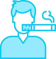 Man Smoking Vector Icon