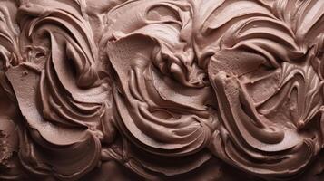 Chocolate ice cream texture. . photo