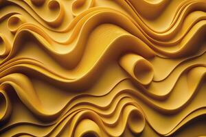 3d waves abstract background. Plastic art. . photo