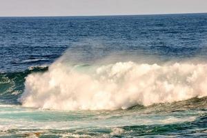 Sea with waves photo