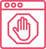 AD Blocker Vector Icon Design