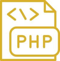 diseño de icono de vector de archivo php