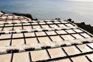 Salt Flats in the Canary Islands photo