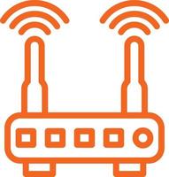 Design Wifi Router Icon Style vector