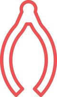 Wishbone Vector Icon Design