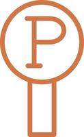 Parking Vector Icon Design