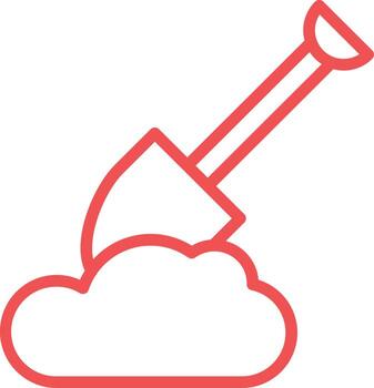 Digging Vector Icon Design