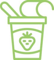 Yogurt Vector Icon Design