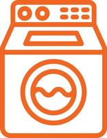 Washing Machine Vector Icon Design