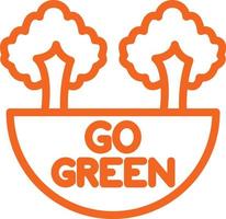 Go Green Vector Icon Design
