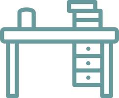 Study Table Vector Icon Design