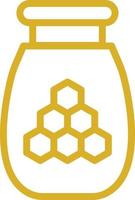 Honey Jar Vector Icon Design