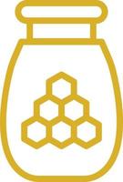 Honey Jar Vector Icon Design