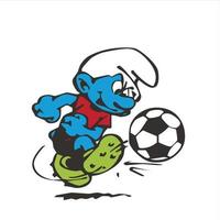 the smurfs funny pose vector