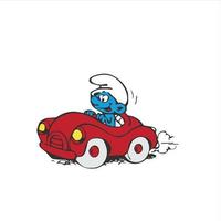 the smurfs funny pose vector