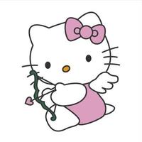 hello kitty with cute pose vector