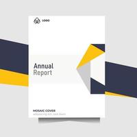 annual report free vector template, perfect for company profile, business flyer and book cover