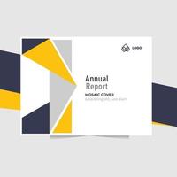 annual report free vector template, perfect for company profile, business flyer and book cover