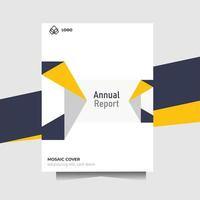 annual report free vector template, perfect for company profile, business flyer and book cover