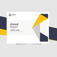 annual report free vector template, perfect for company profile, business flyer and book cover
