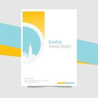 Creative annual report with modern style vector