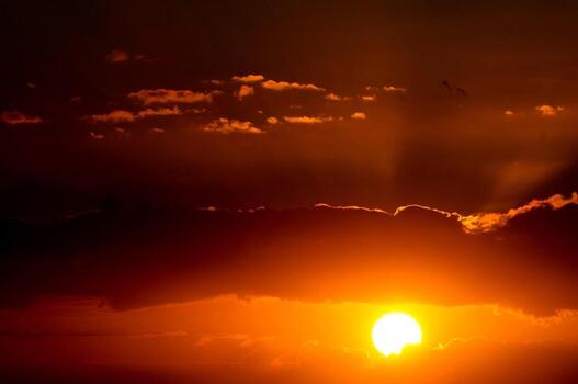 Beautiful sunset view photo