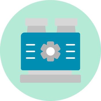 fábrica máquina vector icono