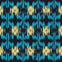 Simple ethnic styled pattern in IKAT style design vector