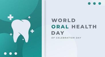 World Oral Health Day Celebration Vector Design Illustration for Background, Poster, Banner, Advertising, Greeting Card