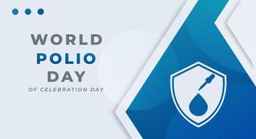 World Polio Day Celebration Vector Design Illustration for Background, Poster, Banner, Advertising, Greeting Card