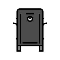 box smoker color icon vector illustration