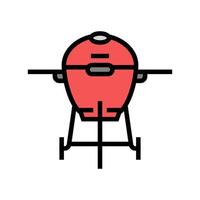 smoker beef color icon vector illustration