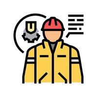 regulator scientist worker color icon vector illustration