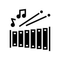 music kid leisure glyph icon vector illustration