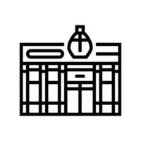 perfumery store line icon vector illustration