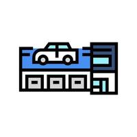 service station store color icon vector illustration