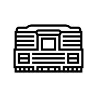 megastore shop line icon vector illustration