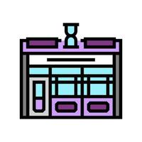 basura tienda tienda color icono vector ilustración