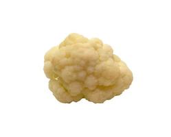 cauliflower pieces isolated in white background photo