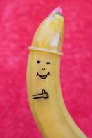 Banana with condom photo