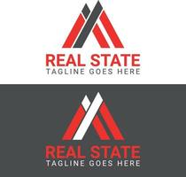 Real state logo design vector