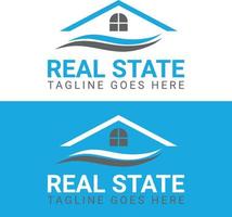 Real state logo design vector