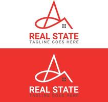 Real state logo design vector