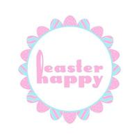 Happy easter background in cartoon style on white background. Poster banner design. Happy easter card. Creative concept. Vector abstract graphic design banner pattern background template.