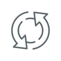 change, retry button concept illustration line icon design editable vector eps10