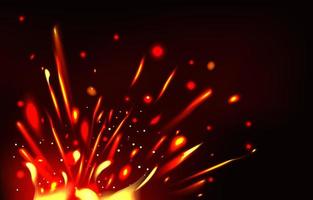 Fire Flare Effect Background vector