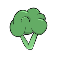 broccoli klistermärke illustration png