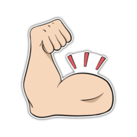 muscle autocollant illustration png