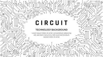 circuito tablero textura para bandera. resumen tecnología antecedentes. electrónico tarjeta madre conexión y líneas. vector ilustración